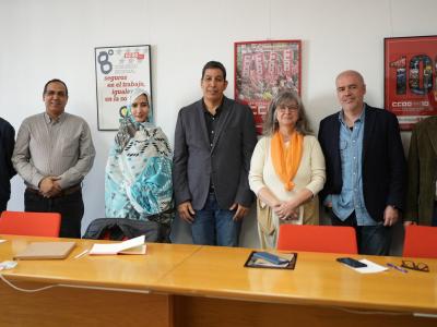 CCOO y UGTSARIO se reúnen en Madrid para abordar la situación actual y abordar mecanismos de trabajo de apoyo al pueblo saharaui.
