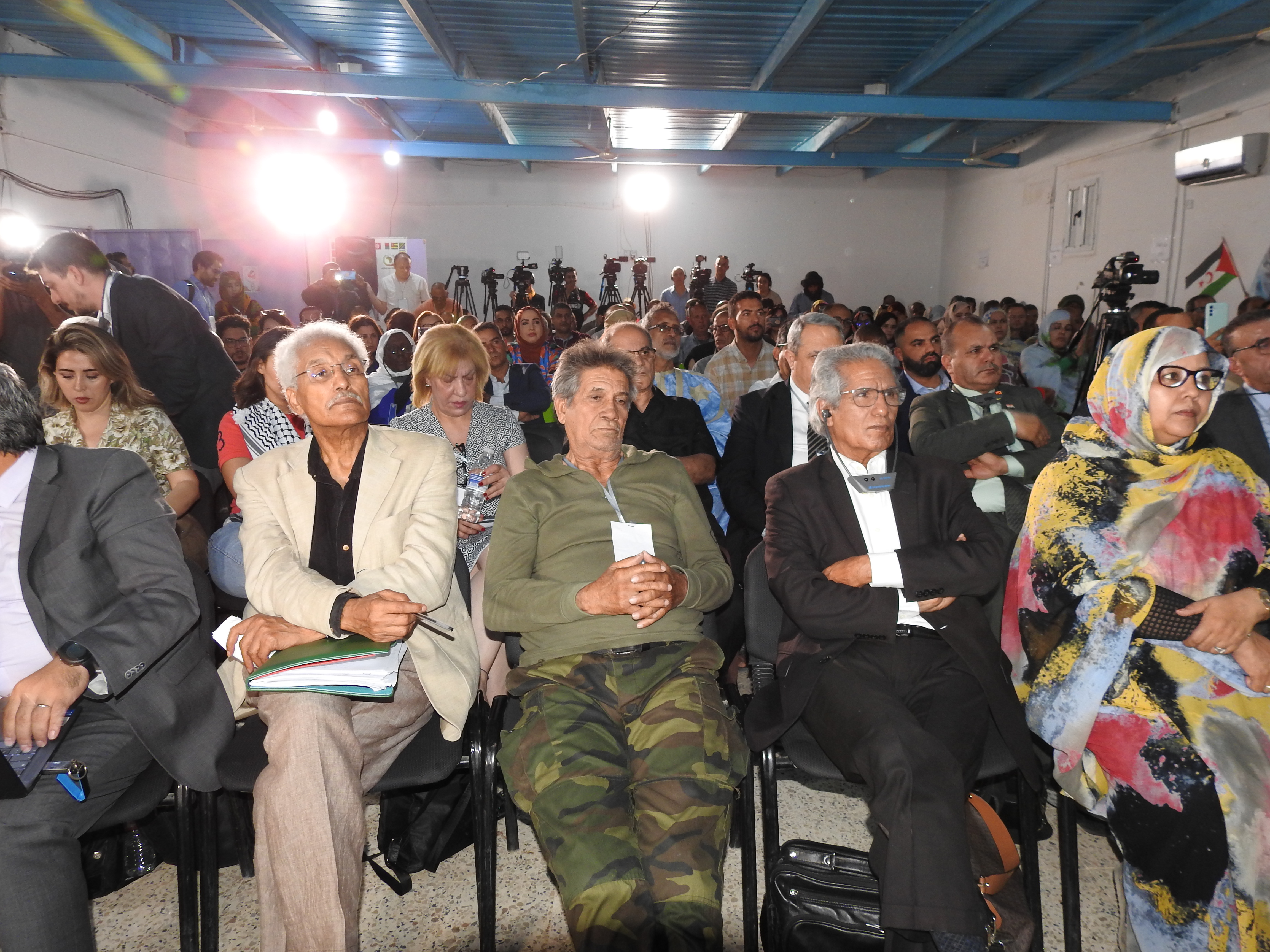 acto de apertura de la Primera Conferencia mediática de solidaridad con el pueblo saharaui Primera Conferencia mediática de solidaridad con el pueblo saharaui