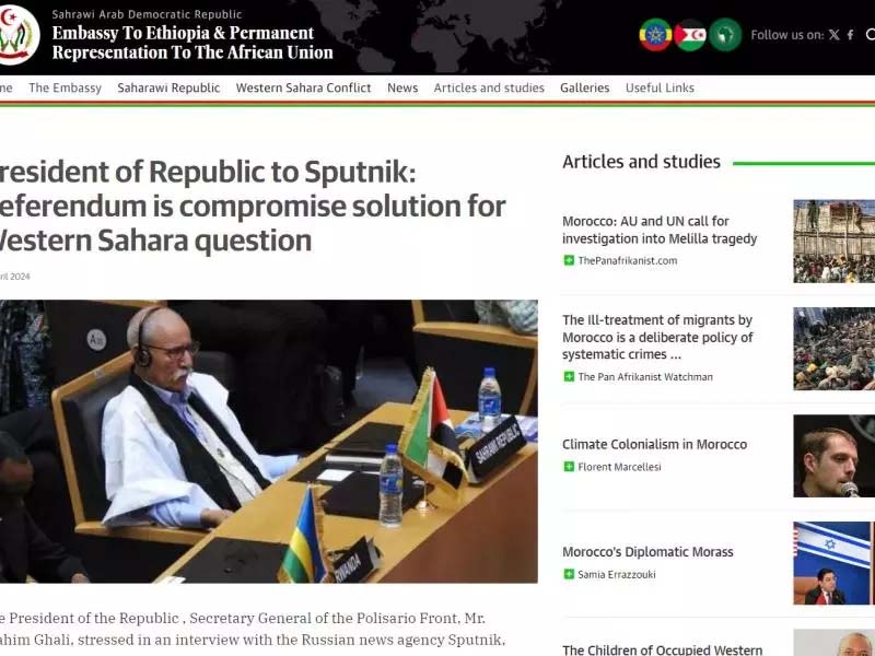 Site embajada RASD UA