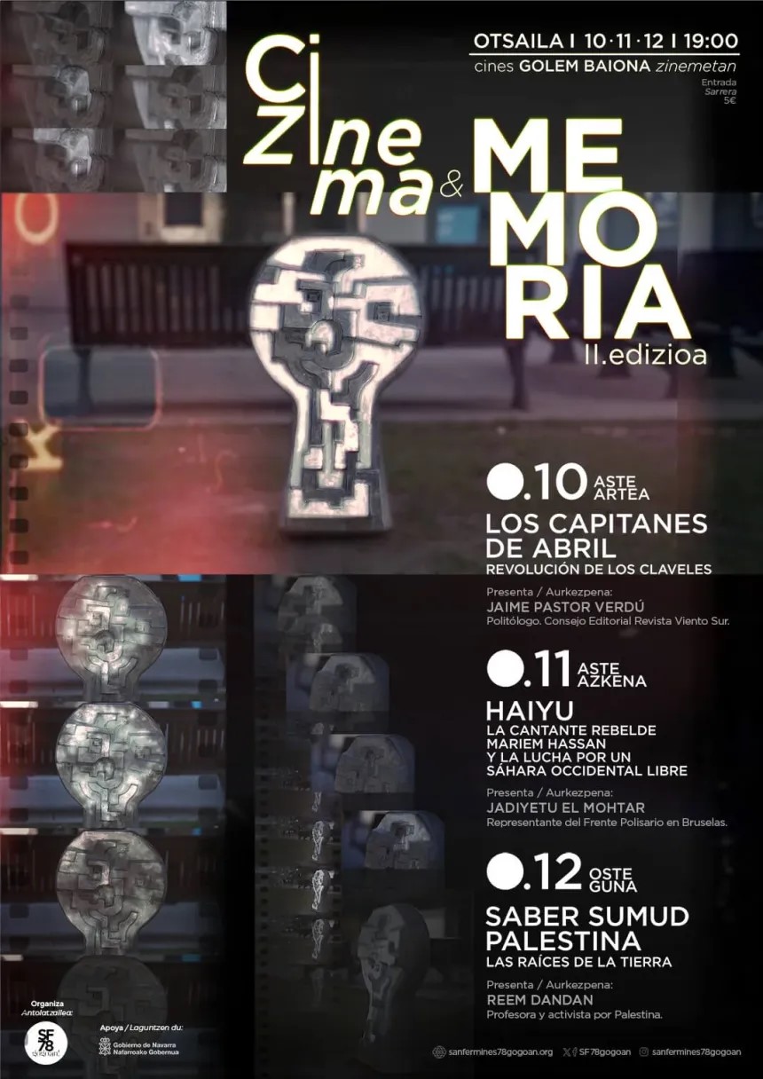 edición de Cine y Memoria reflexiona sobre la memoria histórica, los procesos de liberación y las luchas actuales por los derechos de los pueblos