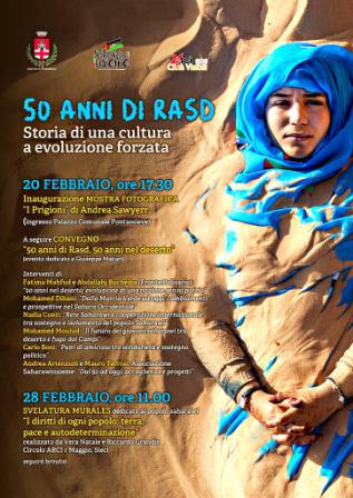 conmemorar  50º aniversario de la proclamación de la RASD  en Italia