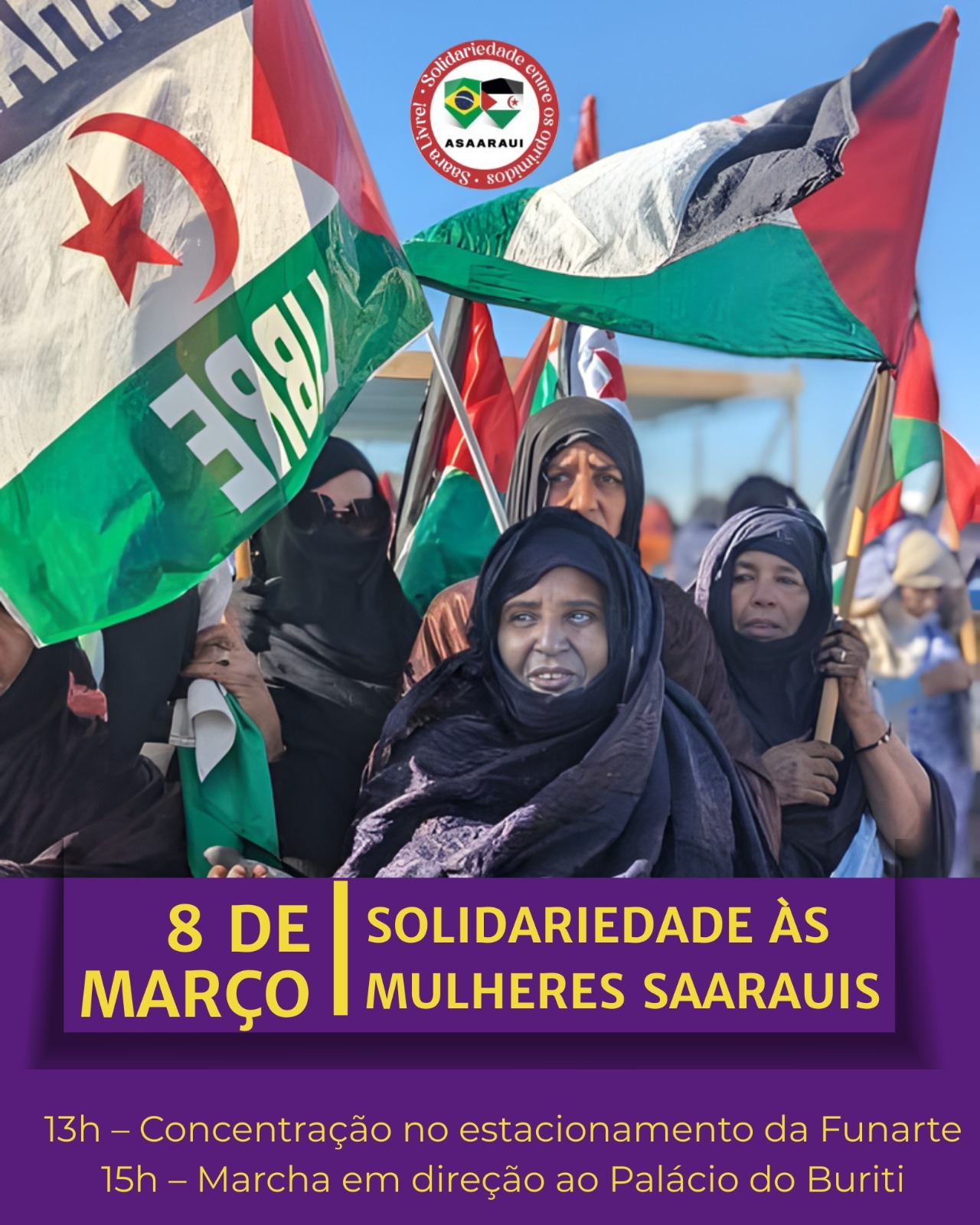 8M en América Latina convoca a solidarias con la causa saharaui