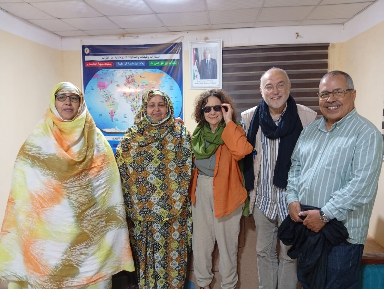 delegacion italiana en Bojador, Campamentos de Refugiados Saharauis