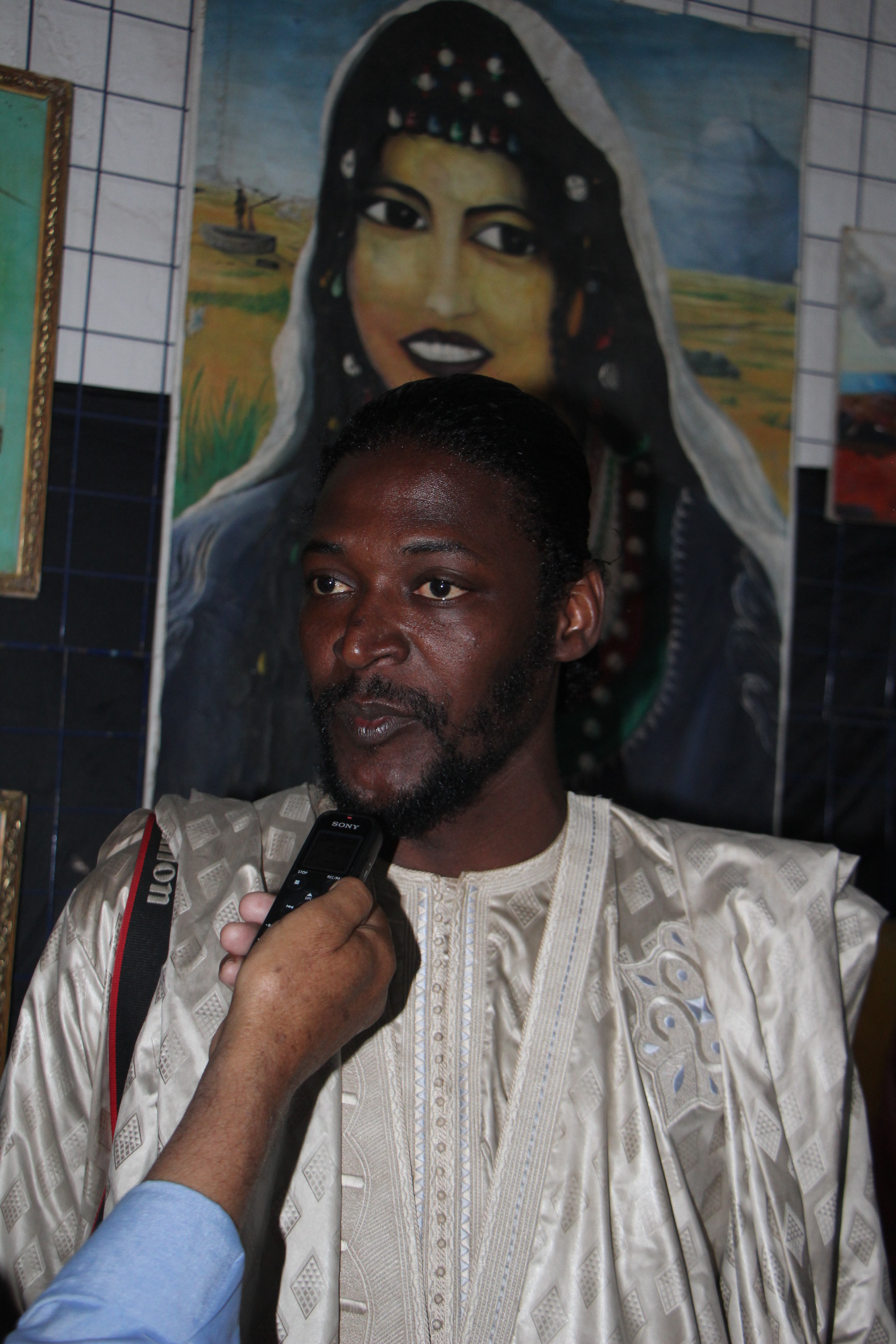 El Productor y actor de teatro mauritano, Mohamed Aziz