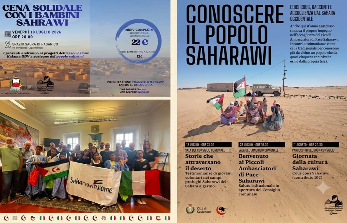 Municipios italianos acogen a niños saharauis en el marco del programa “Pequeños Embajadores de la Paz”