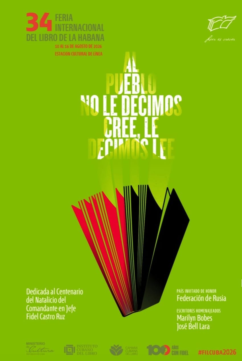 cartel de la 34° Feria Internacional del Libro de La Habana Cartel 34° Feria Internacional del Libro de La Habana