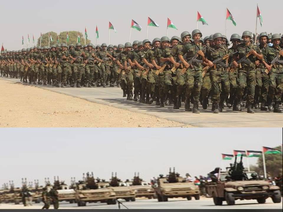 desfile y baterìa militar