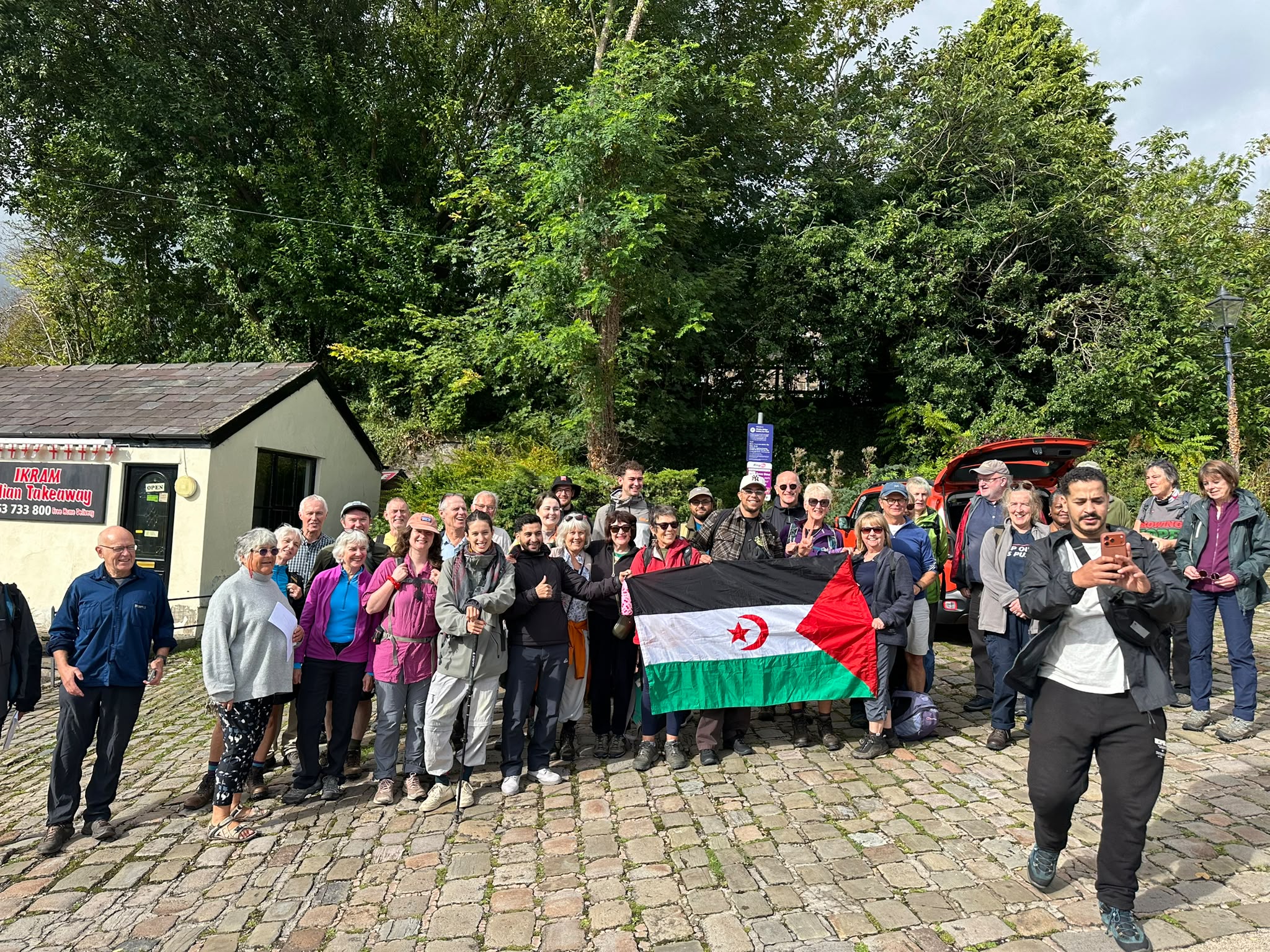 Marcha de solidaridad con el Sáhara Occidental recorre el campo del noroeste de Inglaterra