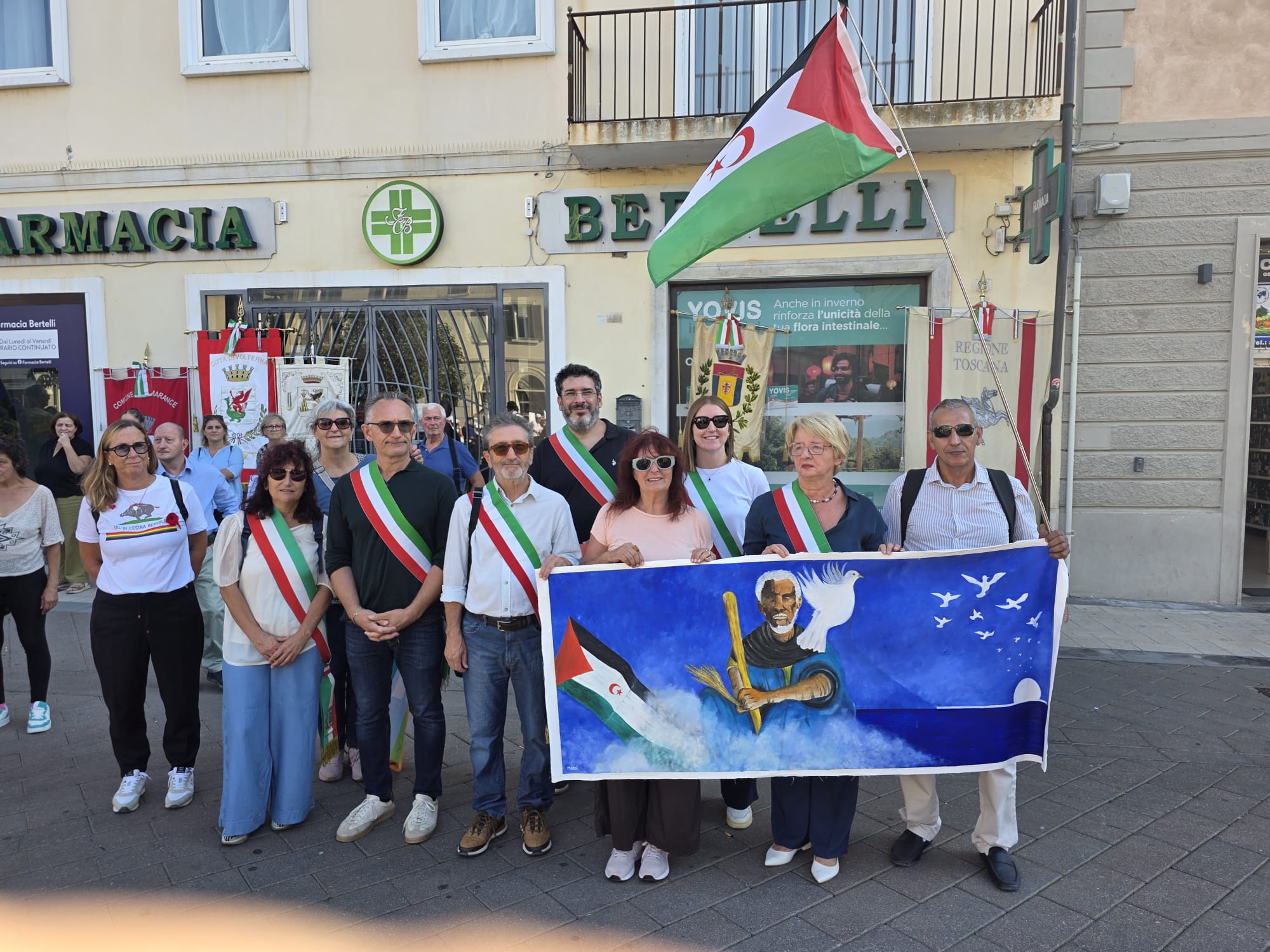 Frente POLISARIO participa en la Cuarta Marcha Mundial por la Paz en Cecina, Italia