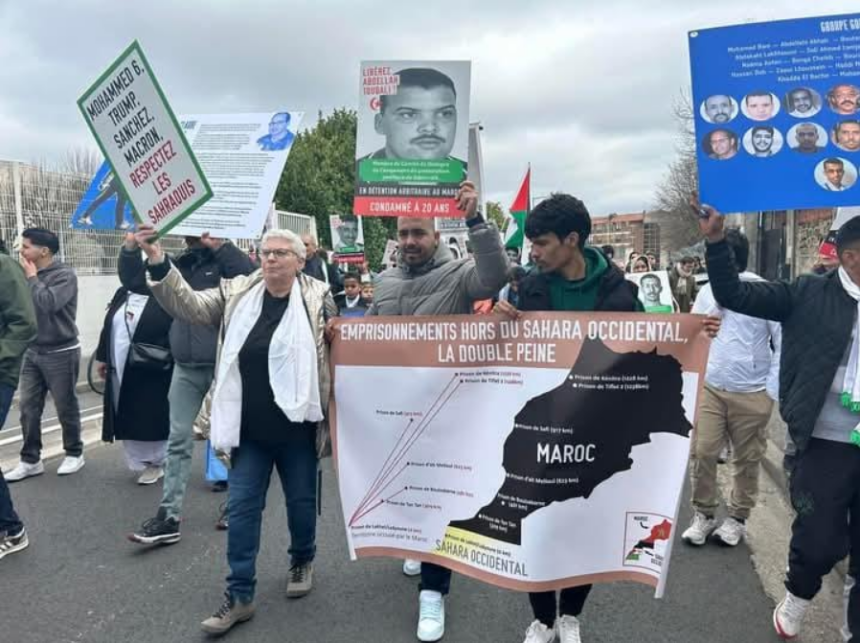 Abril saharaui: El Movimiento por los Presos Políticos Saharauis (MPPS) con la Marcha por la Libertad de los Presos Políticos Saharauis #MarchaLibertadSaharaui