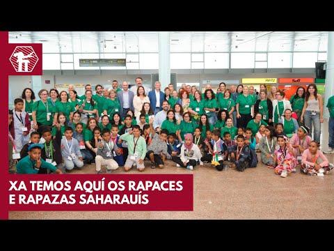 Preview image for the video "Xa chegaron a Vigo os nenos saharauís que durante o verán serán acollidos por familias galegas".