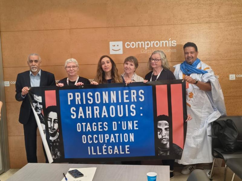 Compromís presenta una proposición urgente en las Corts Valencianes para apoyar la Marcha por la Libertad de los presos políticos saharauis tras recibir a su protagonista
