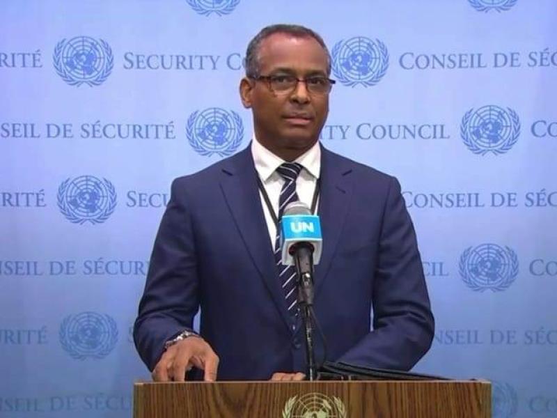 Representante del Frente POLISARIO en la ONU  Dr. Sidi Mohamed Omar 
