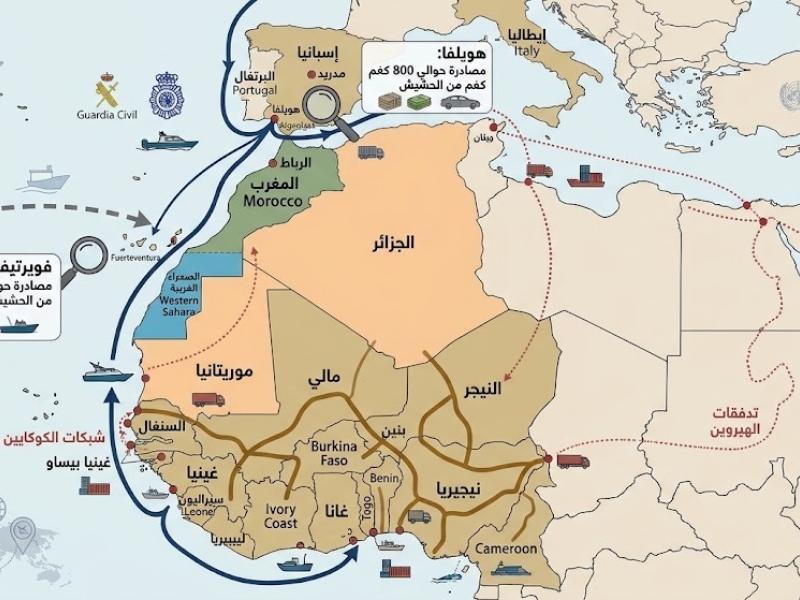 Map Moroccan Hashish